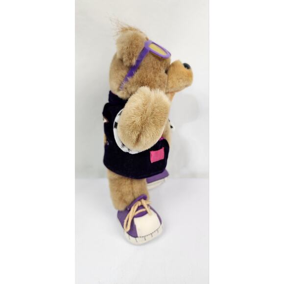 10" Teddy Grahams Stuffed Plush Bear w/sunglasses & Velvet Jacket Nabisco - Picture 4 of 7